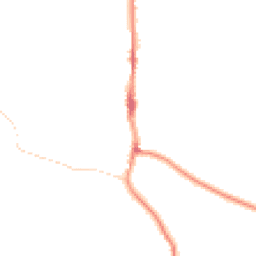 Night-time road noise heatmap for BN5 9DE