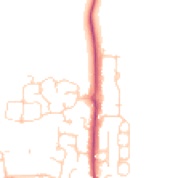 Daytime road noise heatmap for BN5 9HE