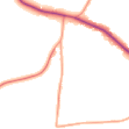 Daytime road noise heatmap for BN5 9TQ