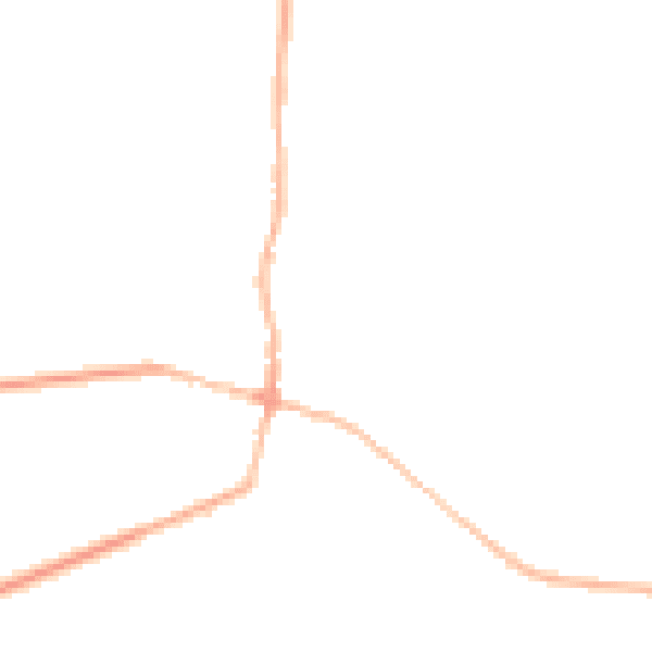 Night-time road noise heatmap for BN6 8SX