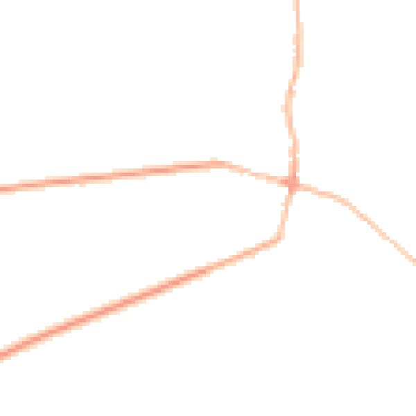 Night-time road noise heatmap for BN6 8TR