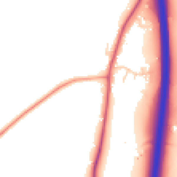 Daytime road noise heatmap for BN6 9JR