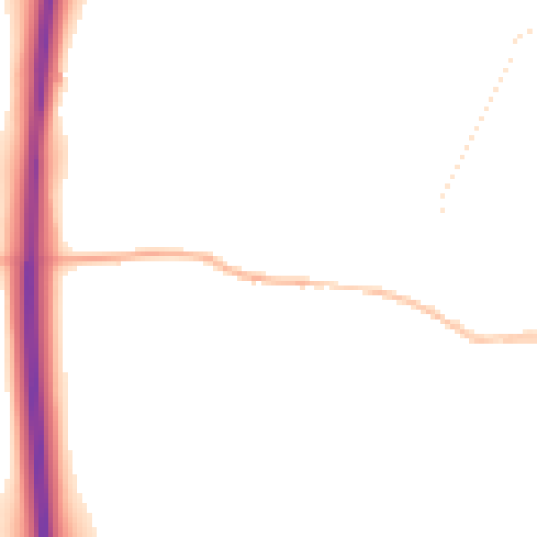Night-time road noise heatmap for BN6 9QG