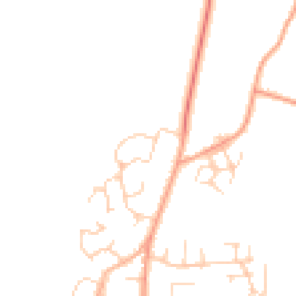 Daytime road noise heatmap for BN6 9TJ