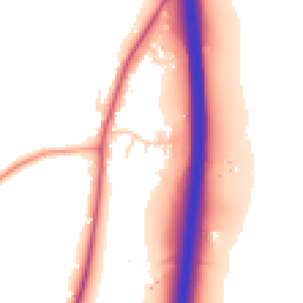 Daytime road noise heatmap for BN6 9XL