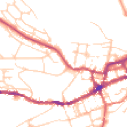 Daytime road noise heatmap for BN7 1BA