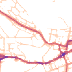 Daytime road noise heatmap for BN7 1BD