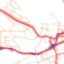 Daytime road noise heatmap for BN7 1BG