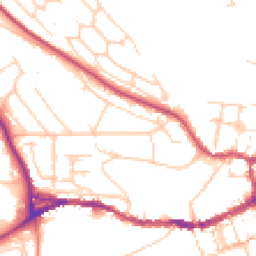 Daytime road noise heatmap for BN7 1BJ