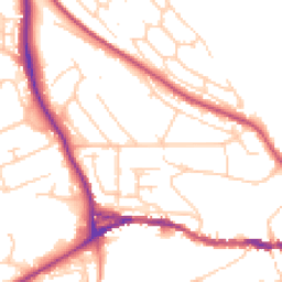 Daytime road noise heatmap for BN7 1BL