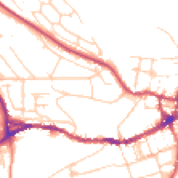 Daytime road noise heatmap for BN7 1BN