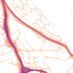 Daytime road noise heatmap for BN7 1BU