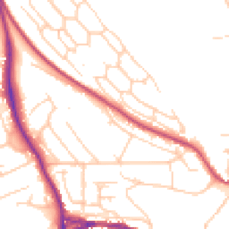 Daytime road noise heatmap for BN7 1BY
