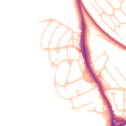 Daytime road noise heatmap for BN7 1DT