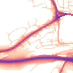 Daytime road noise heatmap for BN7 1FA
