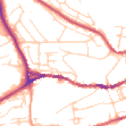 Daytime road noise heatmap for BN7 1RB