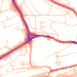 Daytime road noise heatmap for BN7 1SB