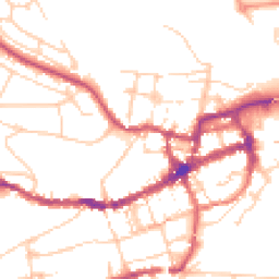 Daytime road noise heatmap for BN7 1UT