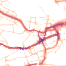 Daytime road noise heatmap for BN7 1UZ