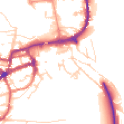 Daytime road noise heatmap for BN7 2AN