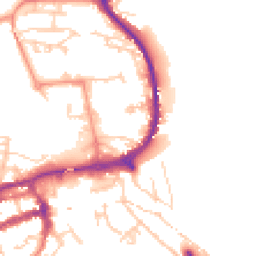 Daytime road noise heatmap for BN7 2BQ