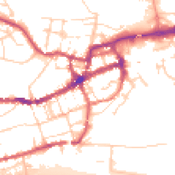 Daytime road noise heatmap for BN7 2JZ