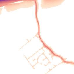 Daytime road noise heatmap for BN7 3LA