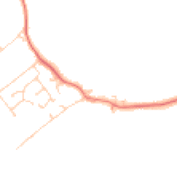 Daytime road noise heatmap for BN7 3LB