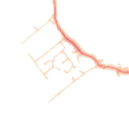 Daytime road noise heatmap for BN7 3LF