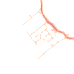 Daytime road noise heatmap for BN7 3LQ