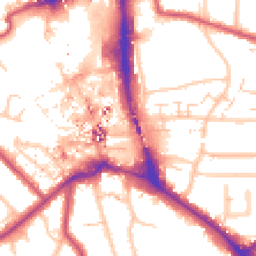 Daytime road noise heatmap for BR1 1AJ