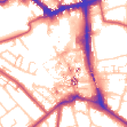 Daytime road noise heatmap for BR1 1EG