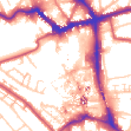 Daytime road noise heatmap for BR1 1EY