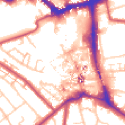 Daytime road noise heatmap for BR1 1HR