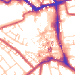Daytime road noise heatmap for BR1 1JA