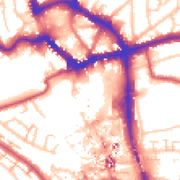 Daytime road noise heatmap for BR1 1JF