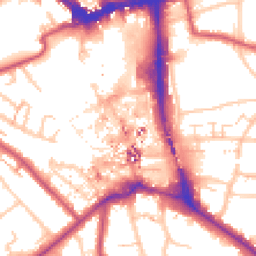 Daytime road noise heatmap for BR1 1LE