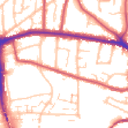 Daytime road noise heatmap for BR1 3FG