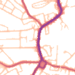 Daytime road noise heatmap for BR1 4DJ