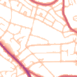 Daytime road noise heatmap for BR1 4ET