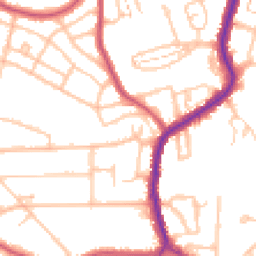 Daytime road noise heatmap for BR1 4HU
