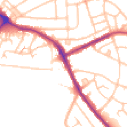Daytime road noise heatmap for BR1 4PB