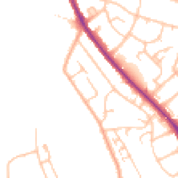 Daytime road noise heatmap for BR1 4TA
