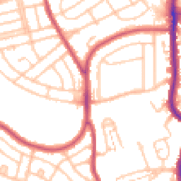 Daytime road noise heatmap for BR1 5HR