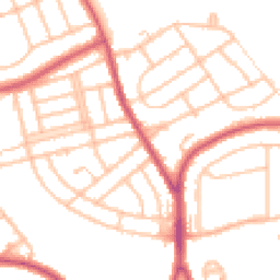 Daytime road noise heatmap for BR1 5JT
