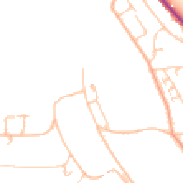 Daytime road noise heatmap for BR2 0BG