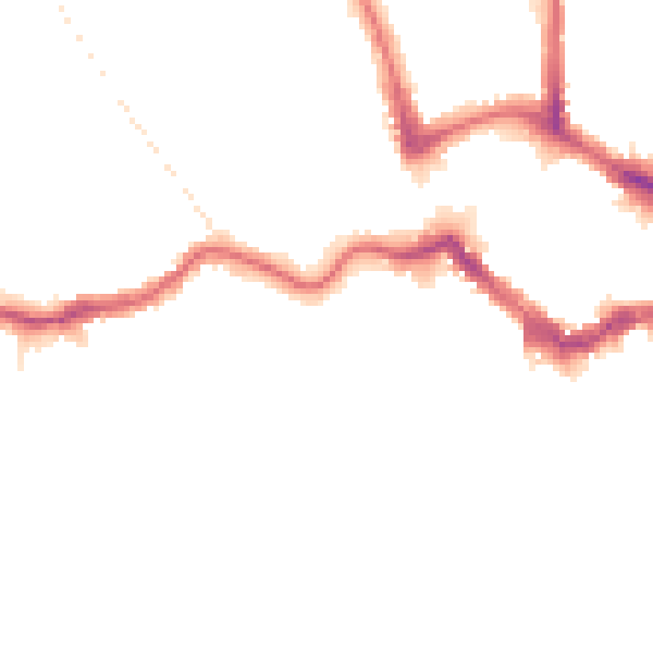 Night-time road noise heatmap for BR2 0DA