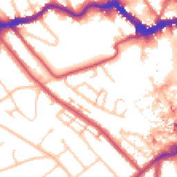 Daytime road noise heatmap for BR2 0HA