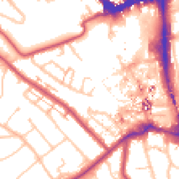 Daytime road noise heatmap for BR2 0XR