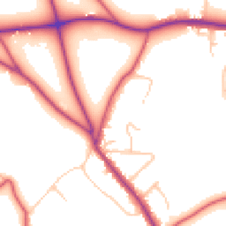 Daytime road noise heatmap for BR2 6BP